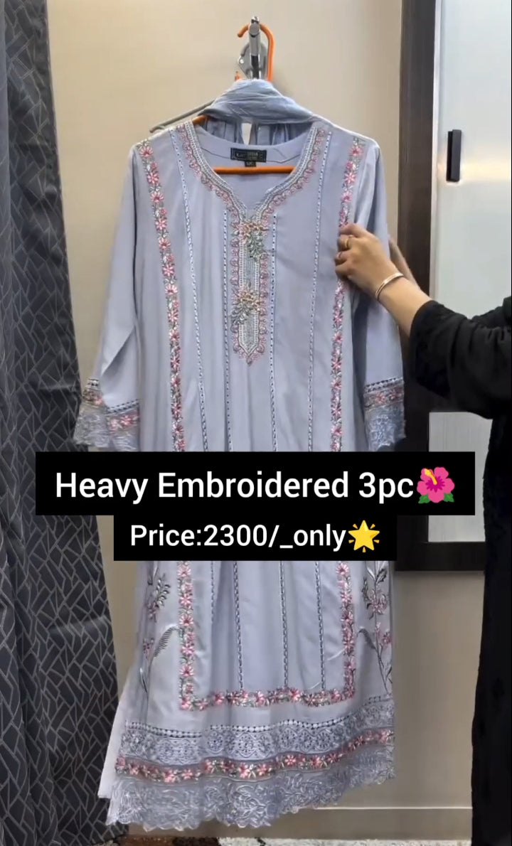 Heavy Embroidered 3pc 🌺